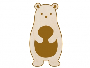 3D Namenschild – Waldtierchen Bär