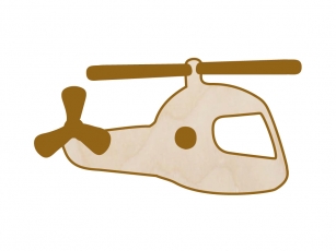 Wimpelkette Dreieck - Motive Helikopter